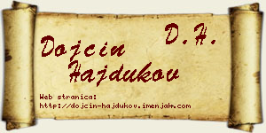 Dojčin Hajdukov vizit kartica